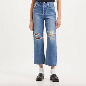 Ribcage straight ankle jeans